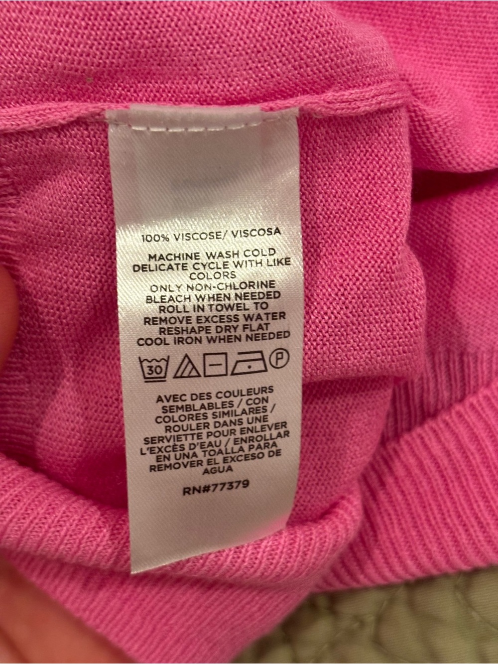 ๐ 3/$15 Ann Taylor Tie Waist Shell Top Pink S - Picture 7 of 8